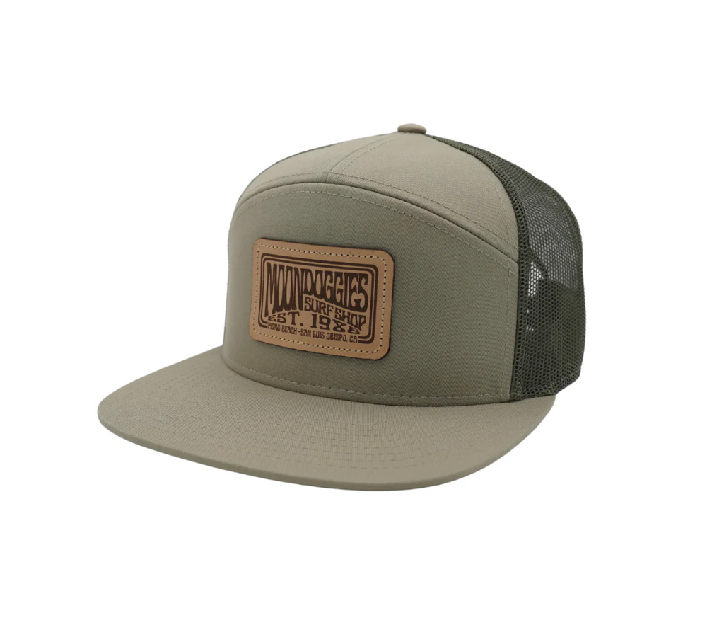 Basic Groove Leather Patch 5 Panel Trucker