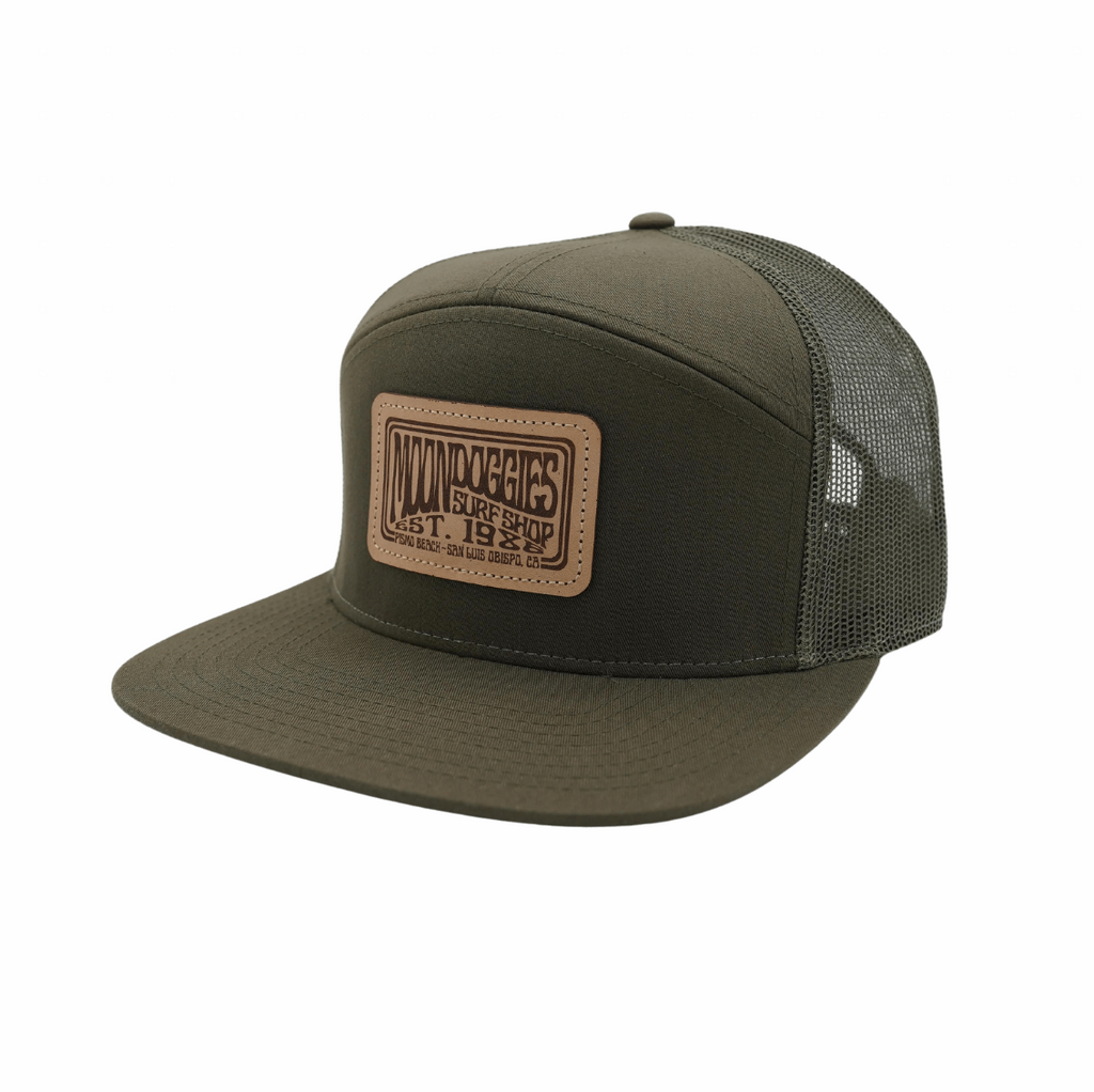Basic Groove Leather Patch 5 Panel Trucker